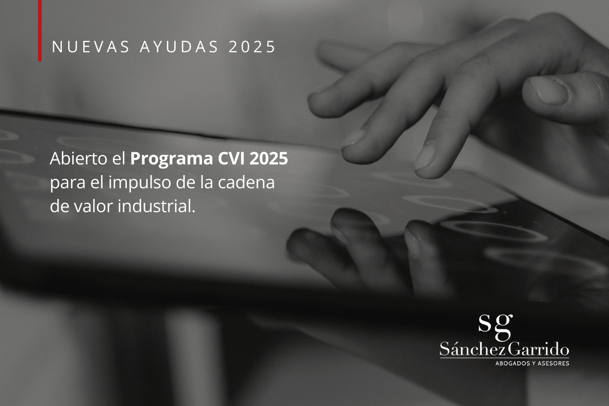 Ayudas programa CVI 2025 cadenas de valor en industria