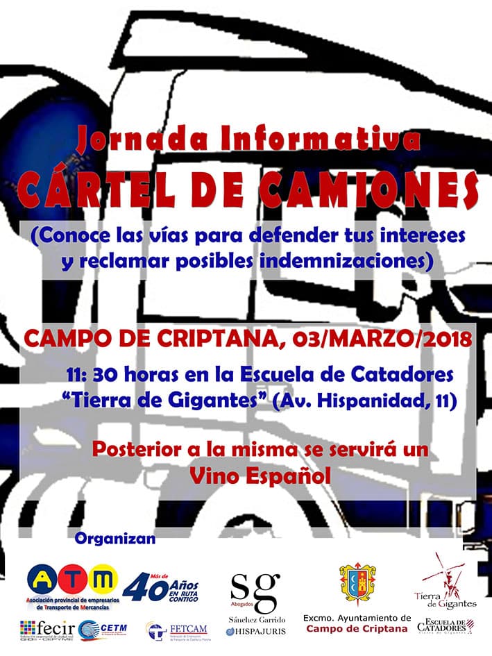 jornada cartel camiones